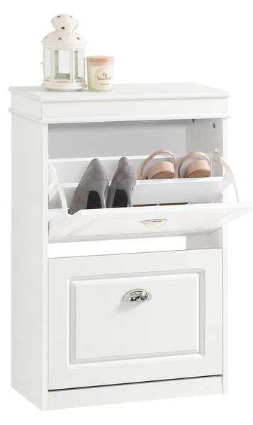 Sobuy Fsr78-W Botník Komoda Na Boty Bílá 54X83X24Cm