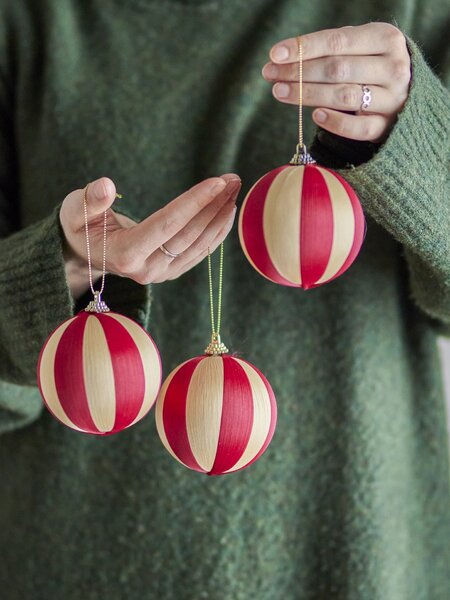 Vánoční ozdoba Wynn Red – set 3 ks