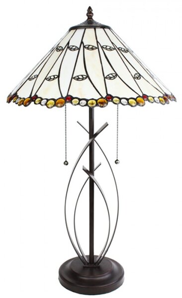 Stolní lampa Tiffany Aleida – 41x68 cm