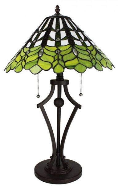 Stolní lampa Tiffany 41x62 cm E27/max 2x60W – 41x62 cm