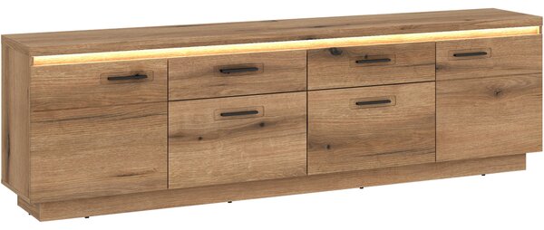 KOMODA POD TELEVIZI, barvy dubu, 210/64,4/44,6 cm Hom`in - TV stolky & komody pod TV
