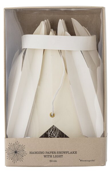 Závěsná svíticí hvězda Elijas White 50 cm