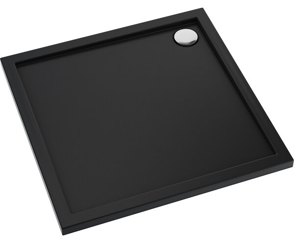 Oltens Superior čtvercová sprchová vanička 80x80 cm černá 17002300