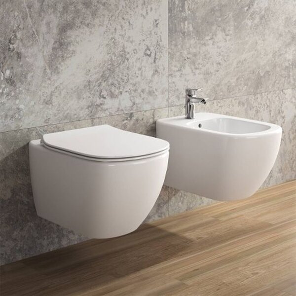 Sada záchodová mísa Ideal Standard Tesi T007901, záchodové prkénko Ideal Standard Tesi T352701