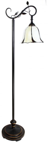 Stojací lampa Tiffany Brown 36*25*152 cm E27/max 1*60W – 36x25x152 cm