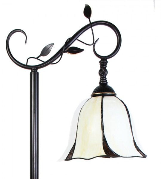 Stojací lampa Tiffany Brown 36*25*152 cm E27/max 1*60W – 36x25x152 cm