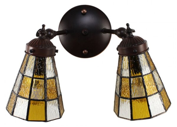 Nástěnná lampa Tiffany Anki – 30x23x23 cm