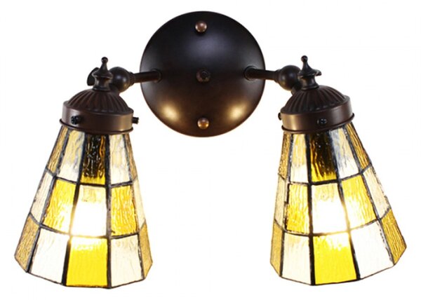 Nástěnná lampa Tiffany Anki – 30x23x23 cm