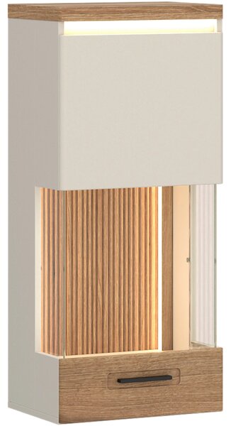 ZÁVĚSNÁ VITRÍNA, barvy dubu, kašmírová, 45/103,6/35,6 cm Hom`in - Závěsné vitríny