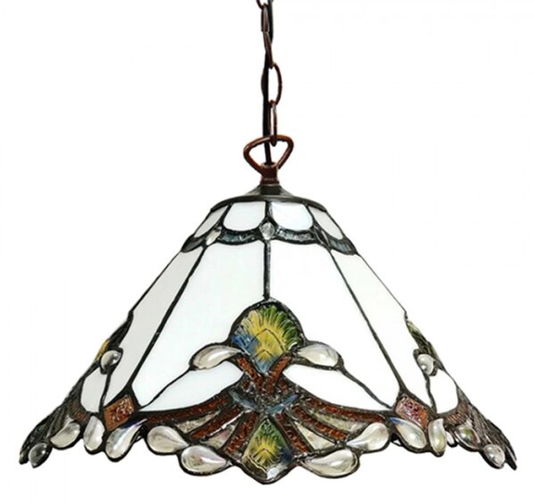 Závěsné světlo Tiffany Rousse – 31x107 cm