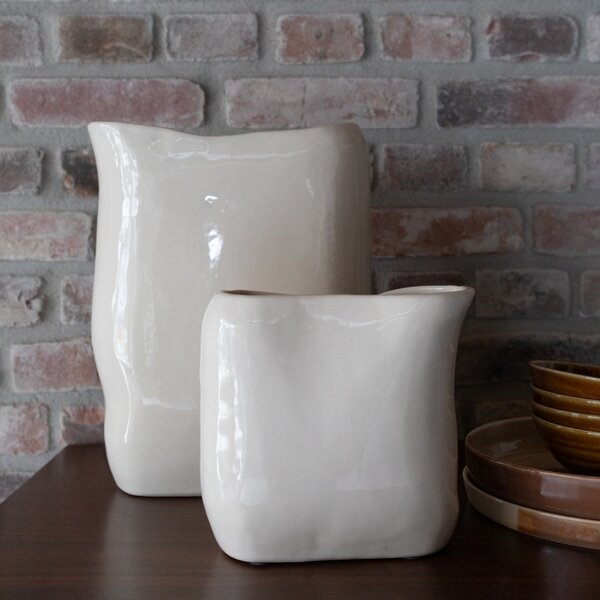 Dutchbone Keramická váza EDNA 18 cm