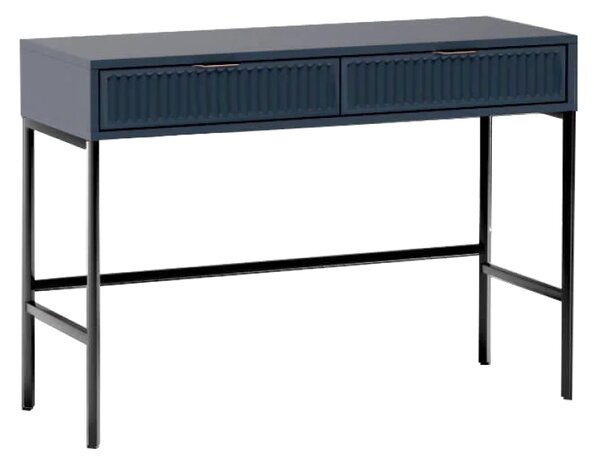 KONDELA Toaletní stolek, indigo modrá, STYLE LS 9