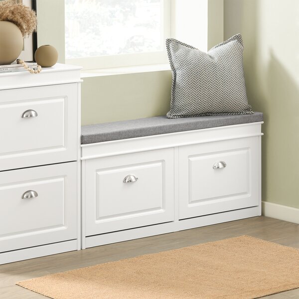 Sobuy Fsr64-W Lavice Se Sedákem Lavice Na Boty Bílá 104X52X24Cm