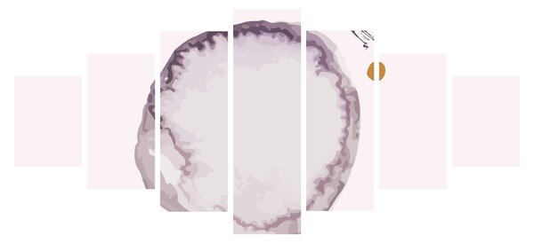 Obraz - Fialový minimalismus N⁰4 (210x100 cm)