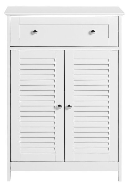 Sobuy Frg238-W Koupelnová Komoda, Koupelnová Skříňka, Příborník, Předsíňka, Bílá 60X87X35Cm