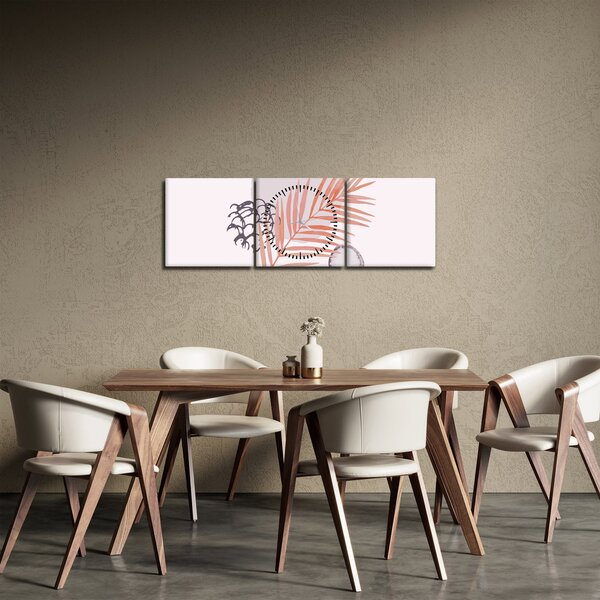 Obraz - Fialový minimalismus N⁰3 (s hodinami) (90x30 cm)