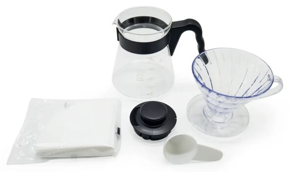 Set Hario V60 Drip Decanter pro filtrovanou kávu, 500 ml – karafa, dripper a 40 filtrů