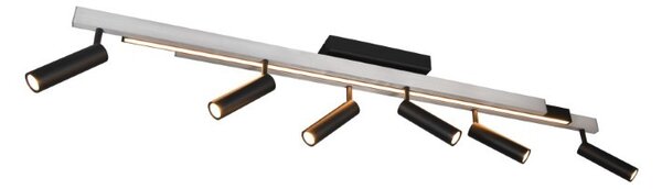 Trio T648310705 LED přisazené stropní svítidlo ZENO | 18+6x5,5W integrovaný LED zdroj | 2200lm | 2700-6500K