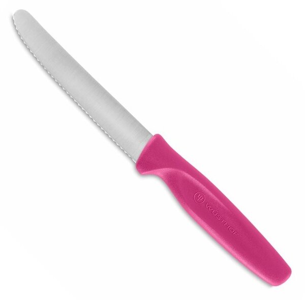 Univerzální nůž 10 cm CREATE COLLECTION růžový - Wüsthof Dreizack Solingen (Univerzální nůž CREATE COLLECTION, vroubkovaný 10 cm, růžový - Wüsthof Dreizack Solingen)