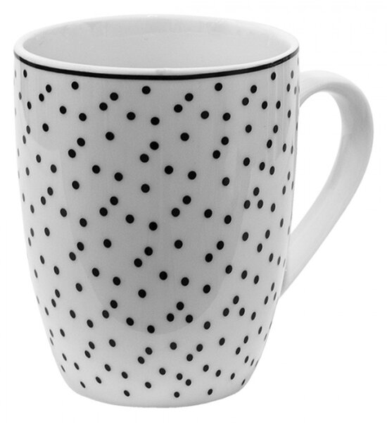 Porcelánový hrnek s černými puntíky Black Dot – 350 ml