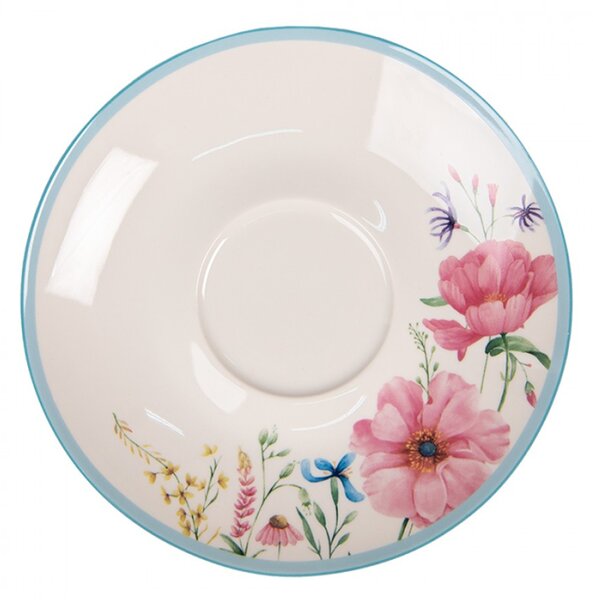 Porcelánový šálek s podšálkem Meadow – 12x8x10 cm