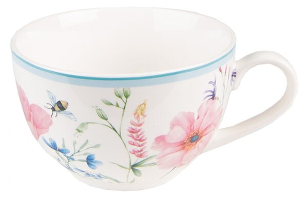 Porcelánový šálek s podšálkem Meadow – 12x8x10 cm