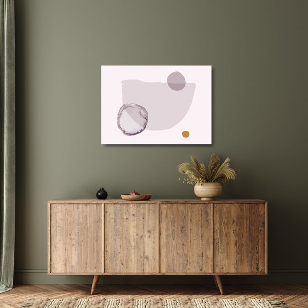 Skleněný obraz - Fialový minimalismus N⁰2 (70x50 cm)