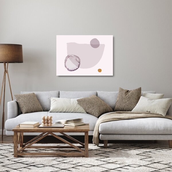Skleněný obraz - Fialový minimalismus N⁰2 (70x50 cm)