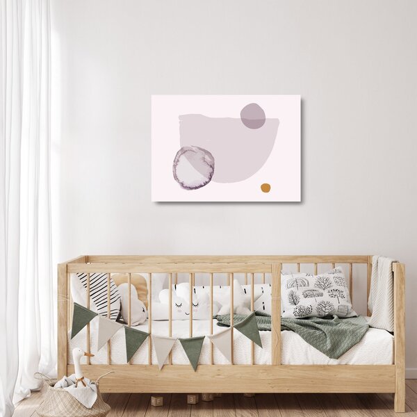 Skleněný obraz - Fialový minimalismus N⁰2 (70x50 cm)