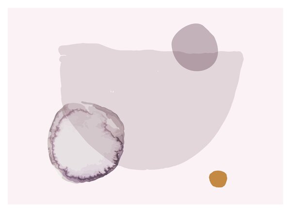 Skleněný obraz - Fialový minimalismus N⁰2 (70x50 cm)