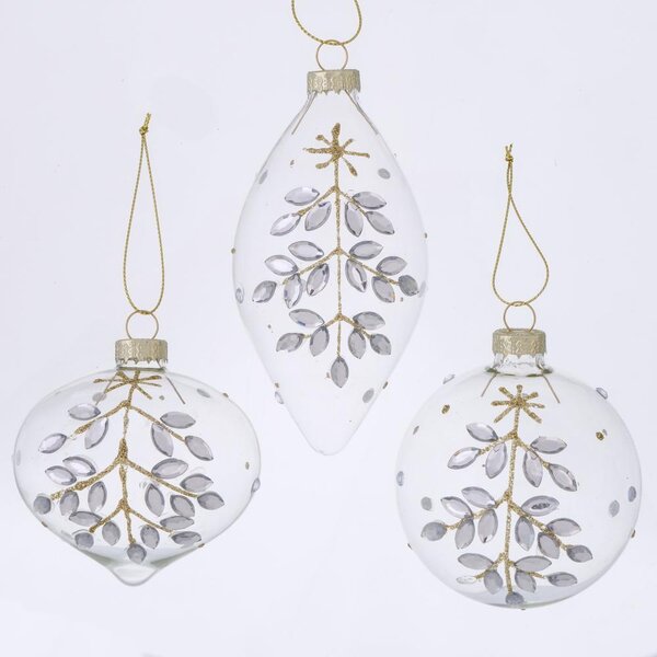 Boltze Home Collections Vánoční ozdoba Crysty sada 3 kusů