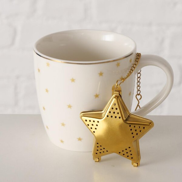 Boltze Home Collections Hrnek Stella se sítkem na čaj