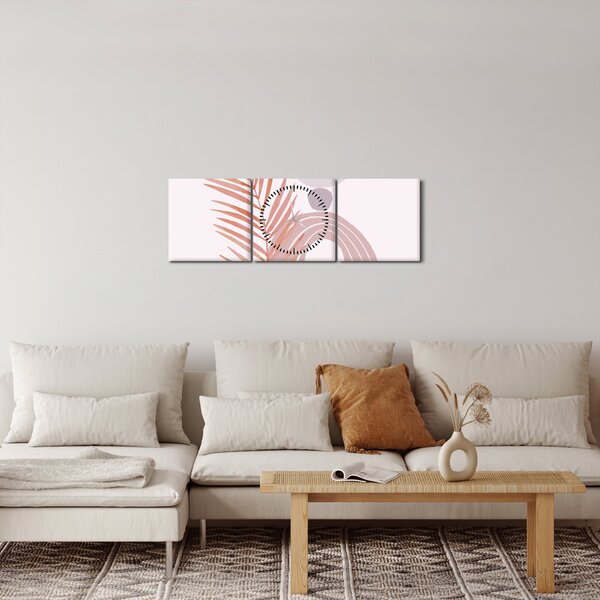 Obraz - Fialový minimalismus N⁰1 (s hodinami) (90x30 cm)