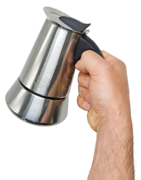 Moka konvička Leopold Vienna Trevi 0,3 l, nerezová ocel 304, vhodná na indukci