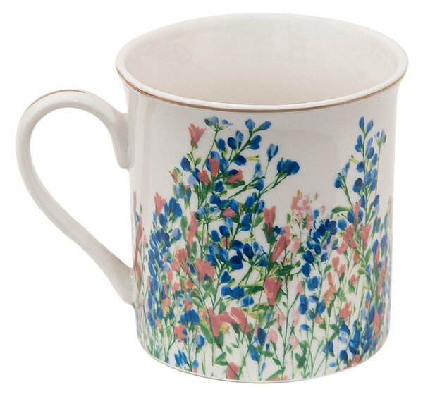 Porcelánový hrnek s květy Floraison II – 330 ml