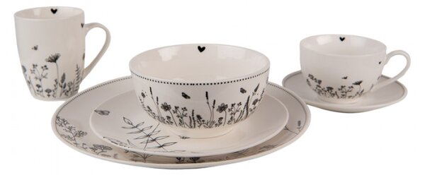 Porcelánová miska s květinami Flora And Fauna – 500 ml