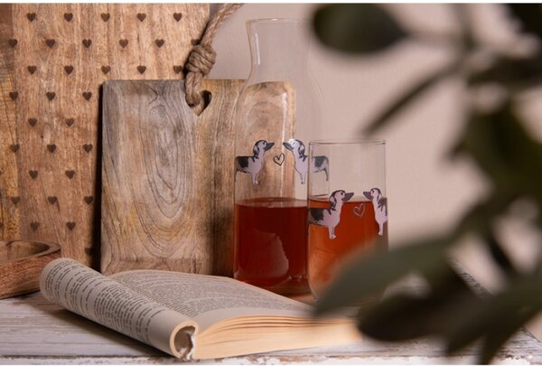 Skleněná karafa s jezevčíky Dachshund Love – 1000 ml