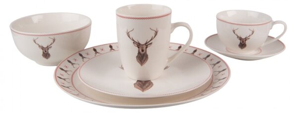 Porcelánová miska s jelenem Cosy Lodge – 500 ml