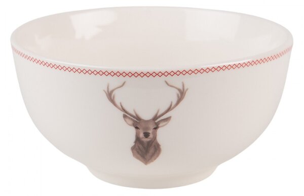 Porcelánová miska s jelenem Cosy Lodge – 500 ml