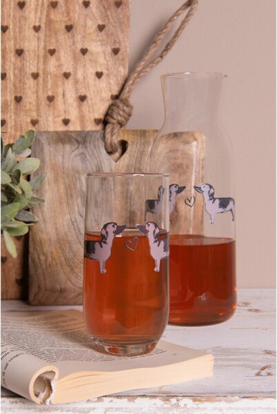 Skleněná karafa s jezevčíky Dachshund Love – 1000 ml