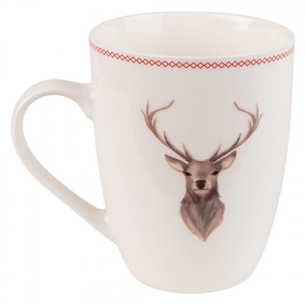 Porcelánový hrnek s jelenem Cosy Lodge – 300 ml
