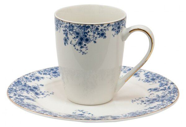 Porcelánový hrnek s modrými květy Blue Flowers – 330 ml