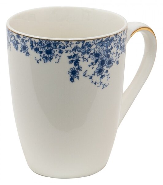Porcelánový hrnek s modrými květy Blue Flowers – 330 ml