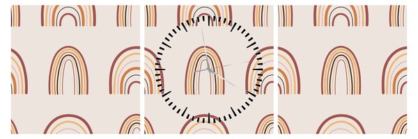 Obraz - Dream creations N⁰3 (s hodinami) (90x30 cm)
