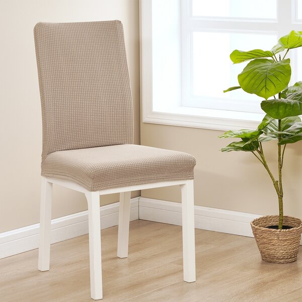 Napínací voděodolný potah na židli Magic clean béžová, 45 - 50 cm, sada 2 ks