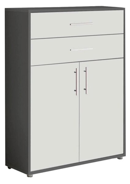 SKŘÍŇ NA ŠANONY, antracitová, bílá, 84,4/113,6/33 cm MID.YOU - Online Only kancelářský nábytek, Online Only