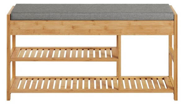 Sobuy Fsr47-N Lavice Na Boty Bambusová 90X45X30Cm