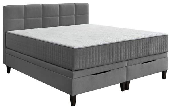 AMERICKÁ POSTEL, 180/200 cm, antracitová Boxxx - Postele s úložným prostorem, Online Only
