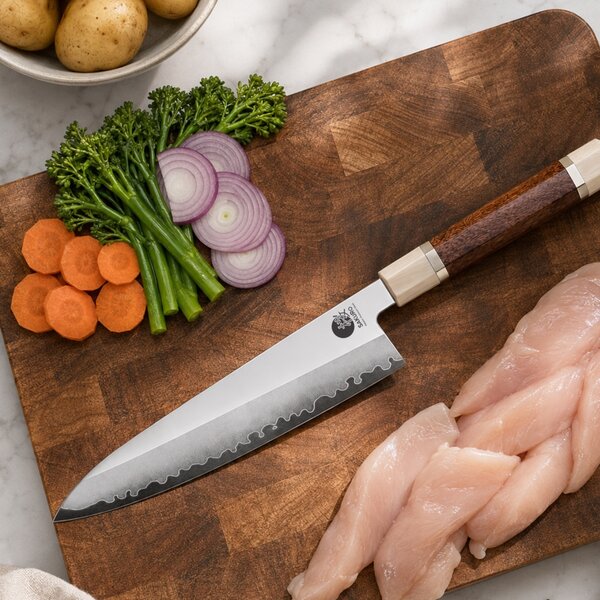 Šéfkuchařský nůž z oceli PM204 SaKuRo Akatsuki 20,8 cm
