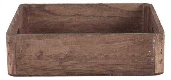 Dřevěný dekorativní podnos (sada 3 ks) – (3)24x24x6 / 20x20x6 / 16x16x6 cm